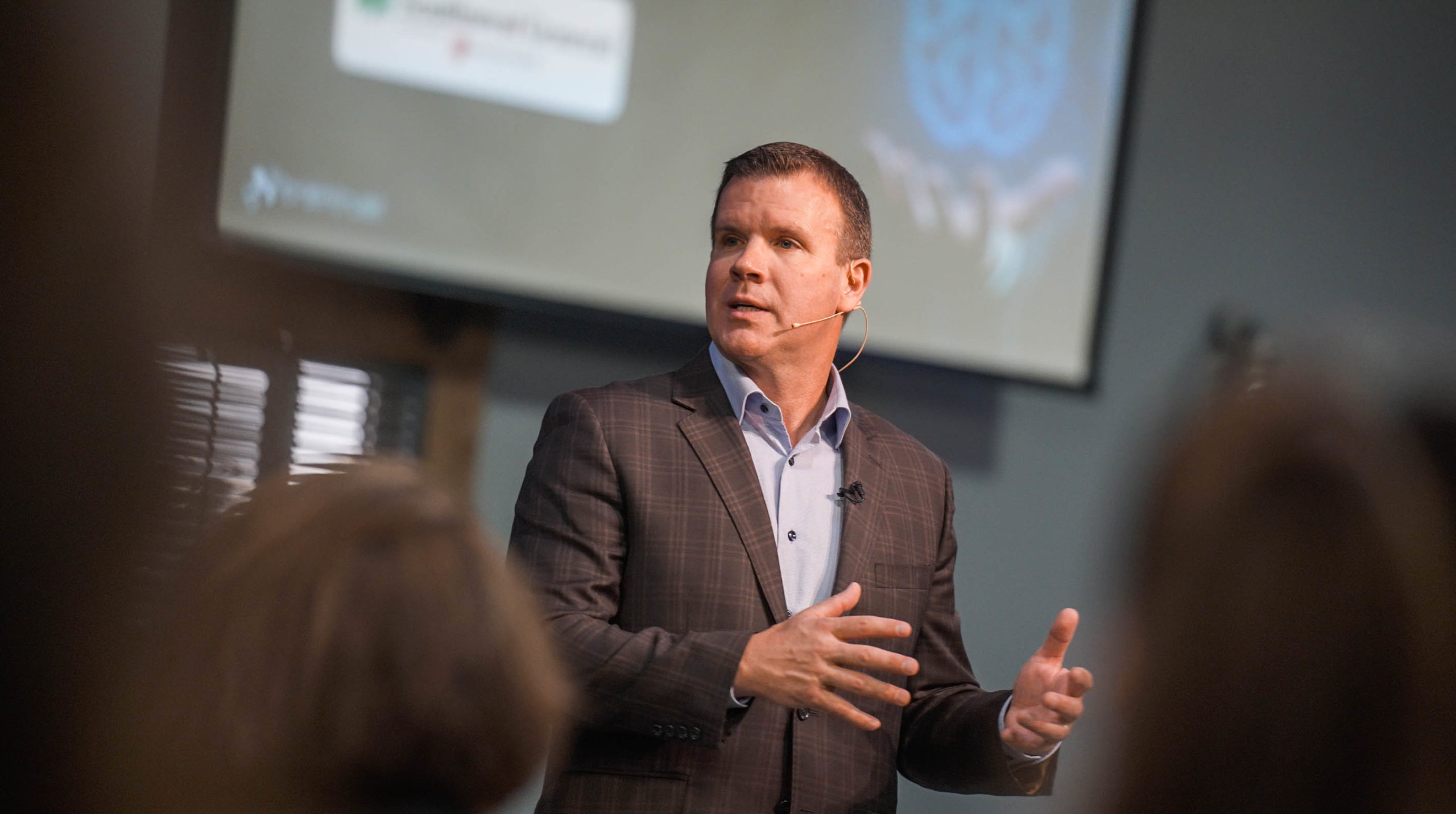 Dr. Dan Docherty delivering a keynote