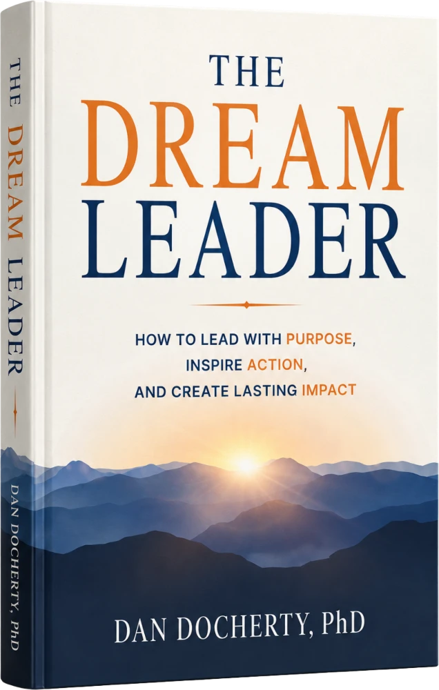 The Dream Leader book cover by Dr. Dan Docherty